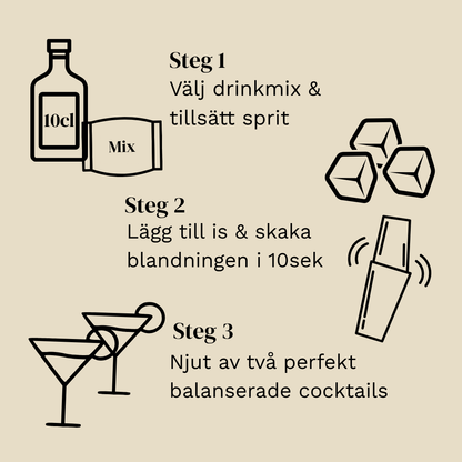 Gin Cocktail Kombo - 3 fruktiga smaker för perfekta gindrinkar